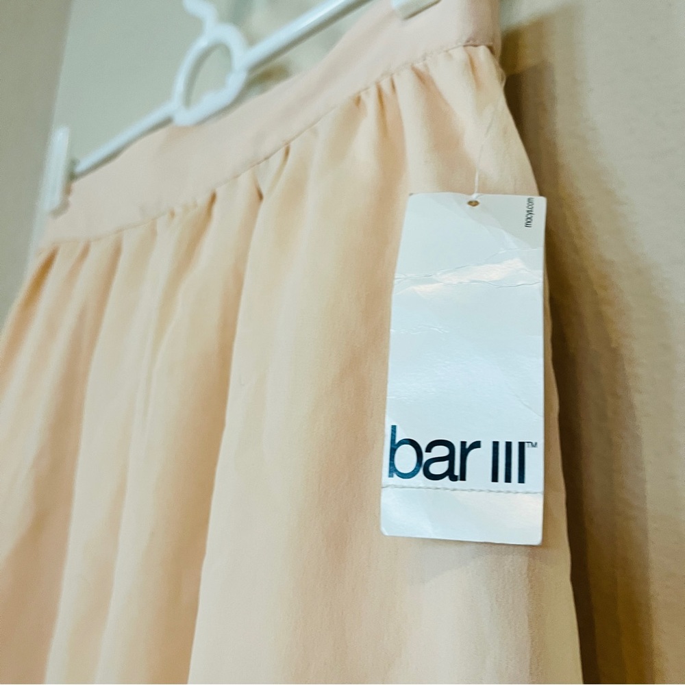 Bar III High Low Sheer Peach Skirt - Picture 6 of 6